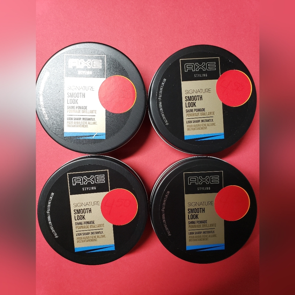 Axe Signature Smooth Look Shine Pomade NEW 4 Pc Set